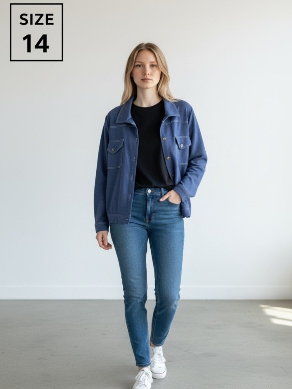Sympli Navy Button Down Shirt